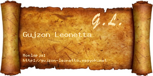 Gujzon Leonetta névjegykártya
